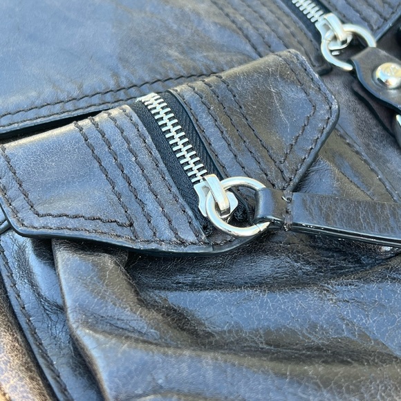 FRANCESCO BIASIA BROWN LEATHER BAG - Picture 10 of 15